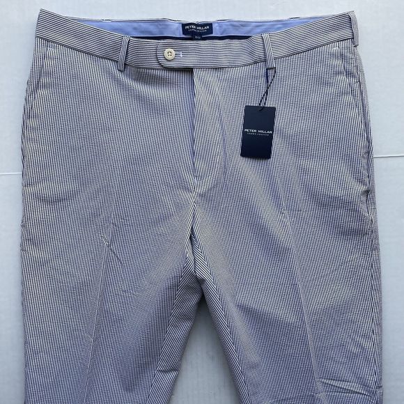 Peter Millar Crown Crafted Matlock Seersucker Performance Pants Golf  36x32 - Picture 4 of 12
